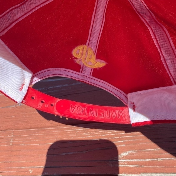 Vintage McDonald’s Racing Team Hat Snap Back Trucker 90s 94 Bill Elliott Red - Picture 10 of 11